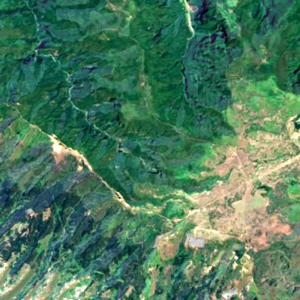25 Fontes Falls seen from above (Sentinel-2)