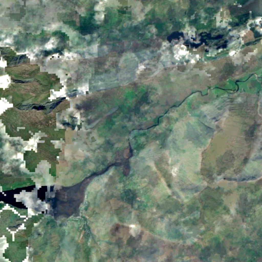Aasleagh seen from above (Sentinel-2)