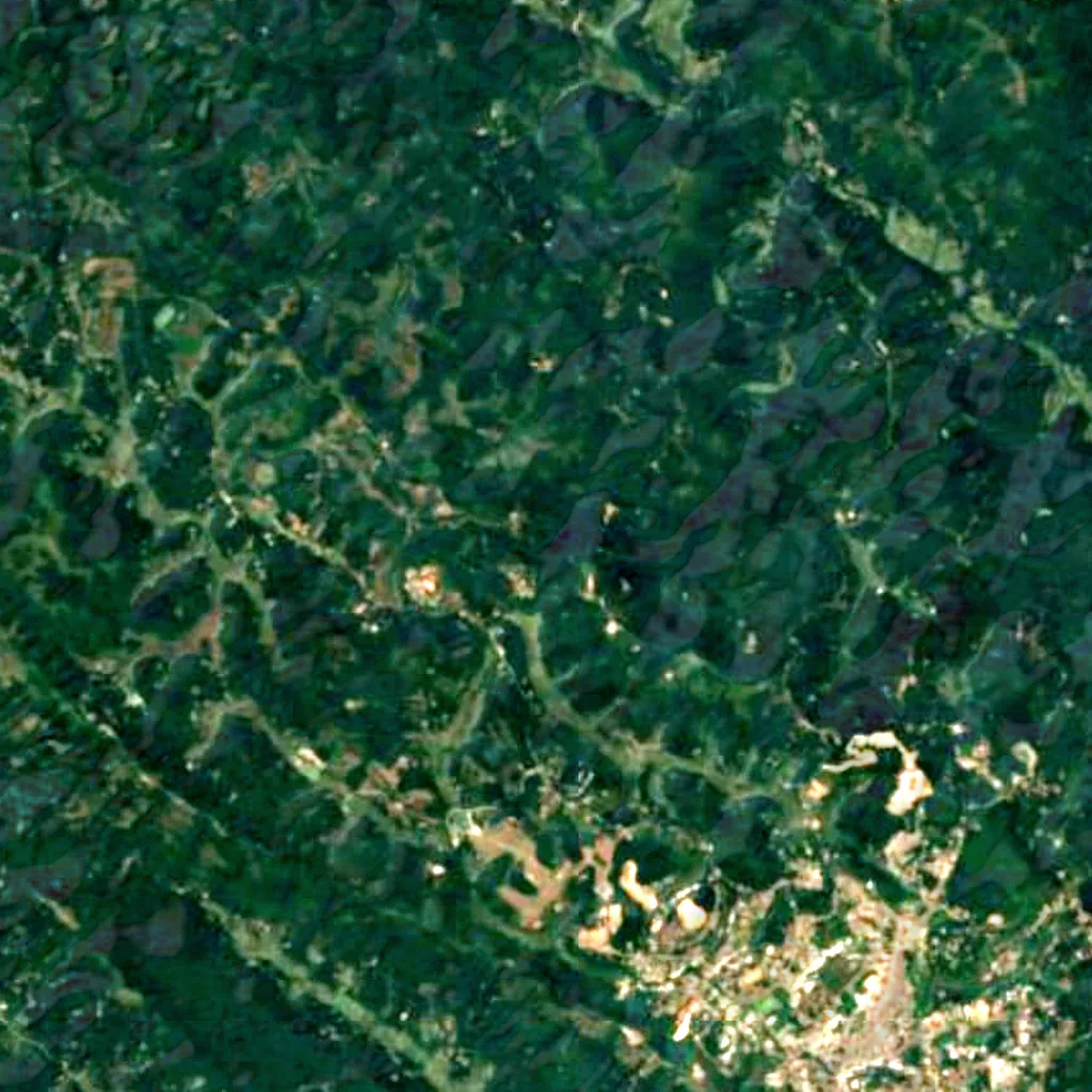 Abbey Falls seen from above (Sentinel-2)