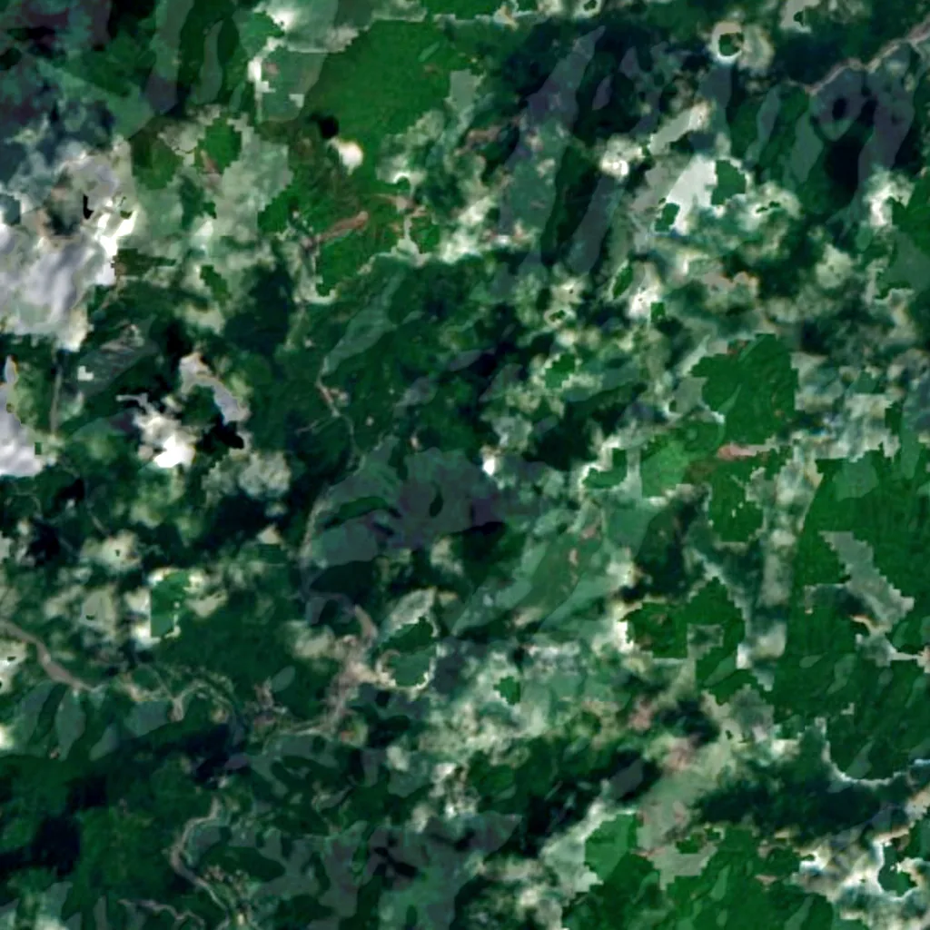 Abe Great Falls seen from above (Sentinel-2)