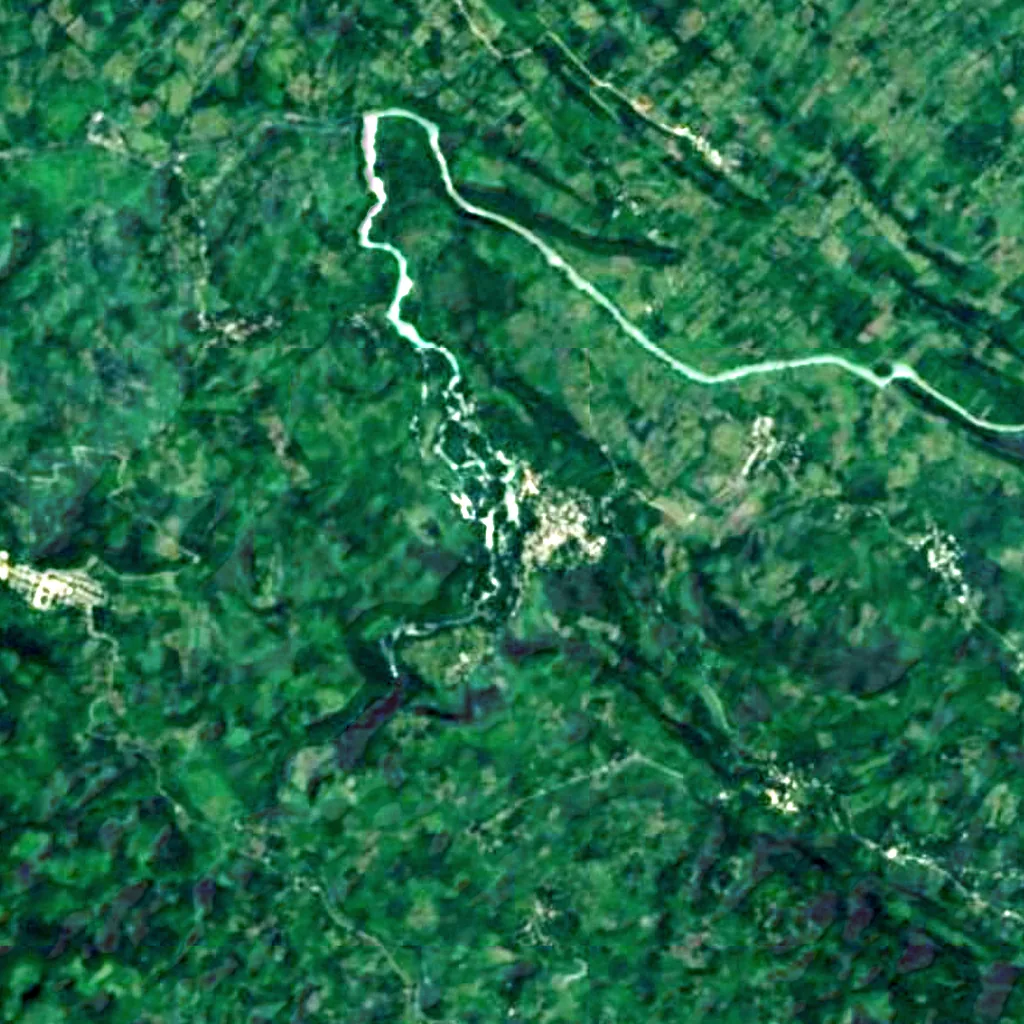 Agua Azul seen from above (Sentinel-2)