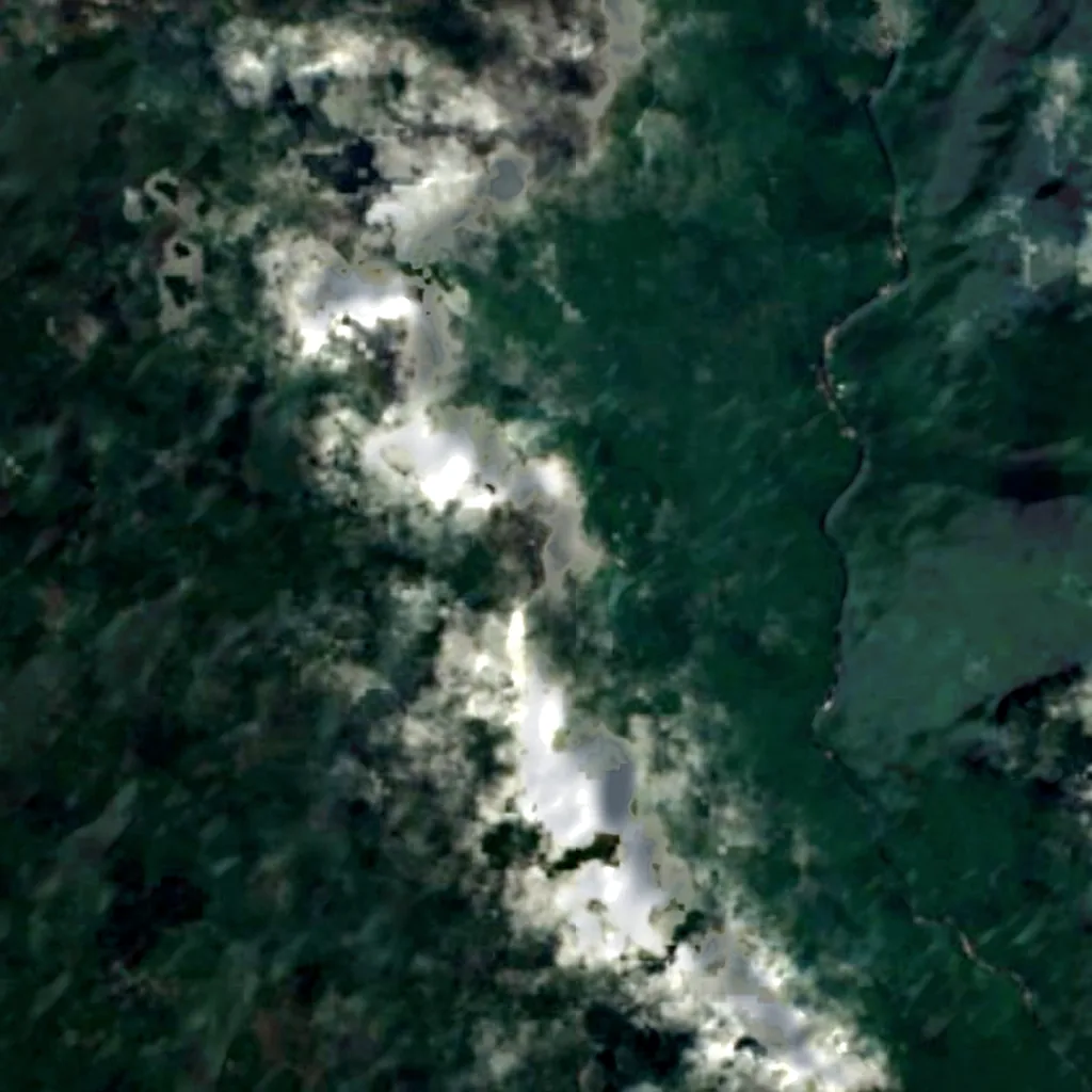 Angel Falls seen from above (Sentinel-2)