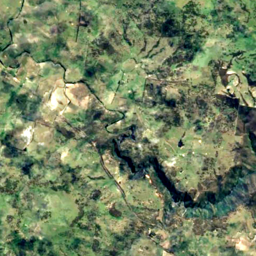 Apsley Falls seen from above (Sentinel-2)