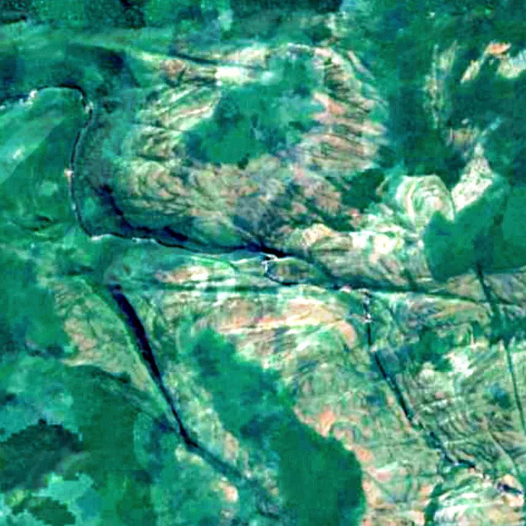 Arco Iris Falls seen from above (Sentinel-2)