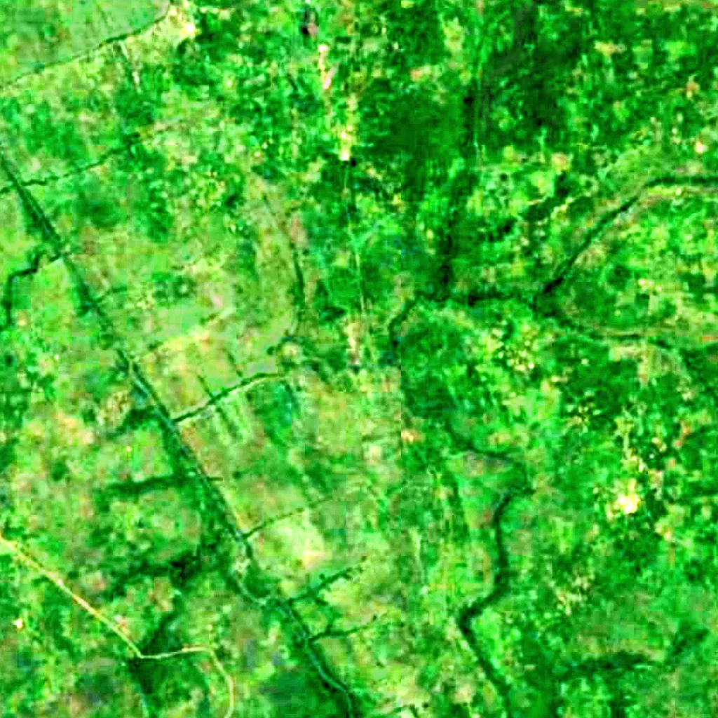Aruu Falls seen from above (Sentinel-2)