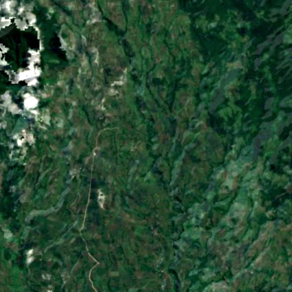 Asik-Asik Falls seen from above (Sentinel-2)