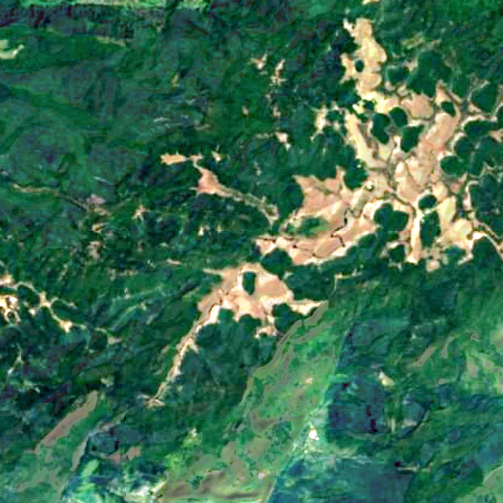 Baker's Falls seen from above (Sentinel-2)