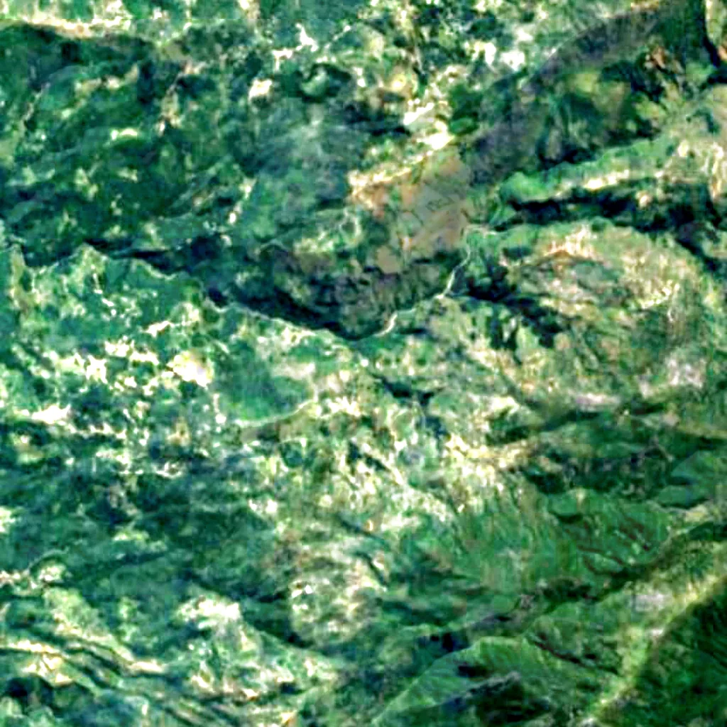 Bandeira Waterfall seen from above (Sentinel-2)