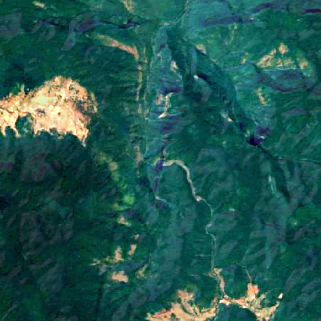 Barehipani Falls seen from above (Sentinel-2)