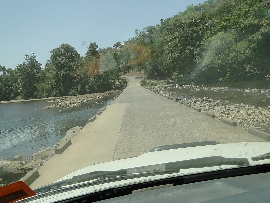 Crossing the Bloomfield River