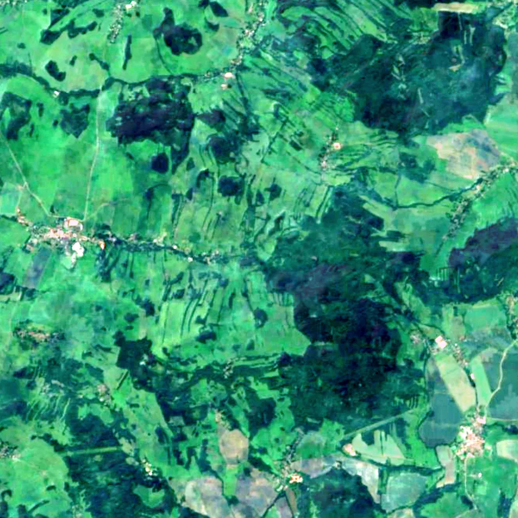 Bobří vodopád seen from above (Sentinel-2)