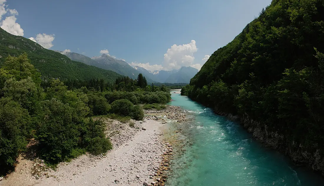 Soča River Panorama