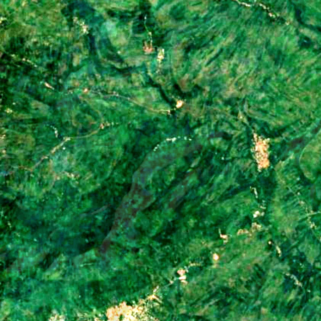 Boti Falls seen from above (Sentinel-2)