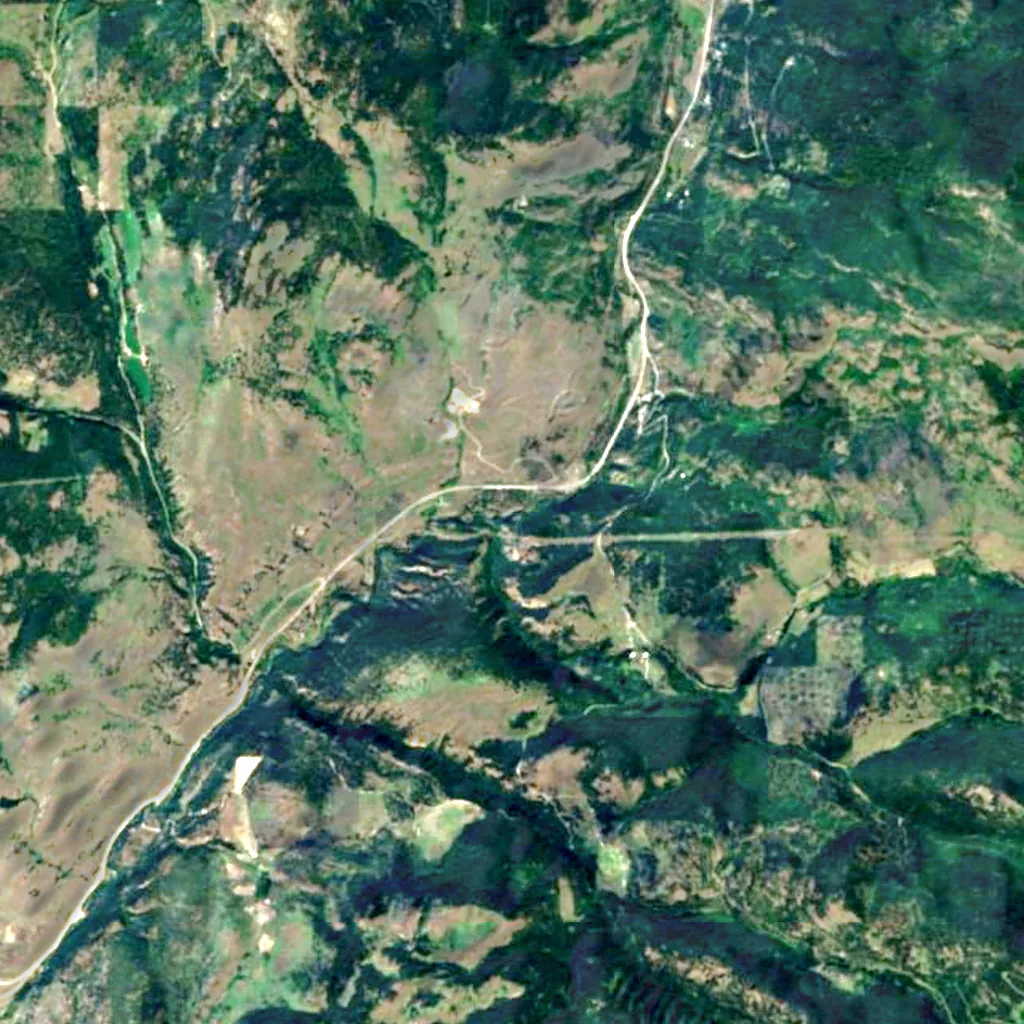 Boundary Falls seen from above (Sentinel-2)