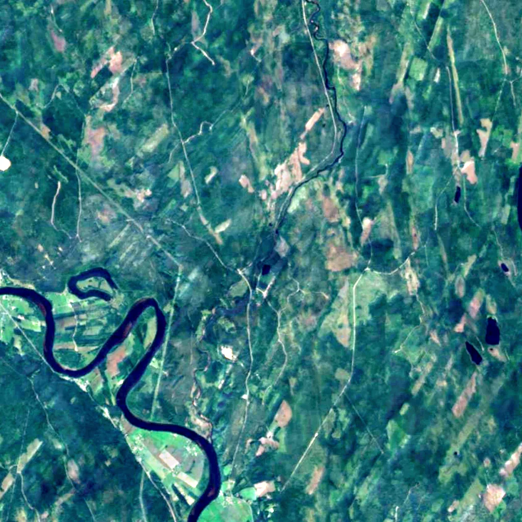 Brattfallet seen from above (Sentinel-2)