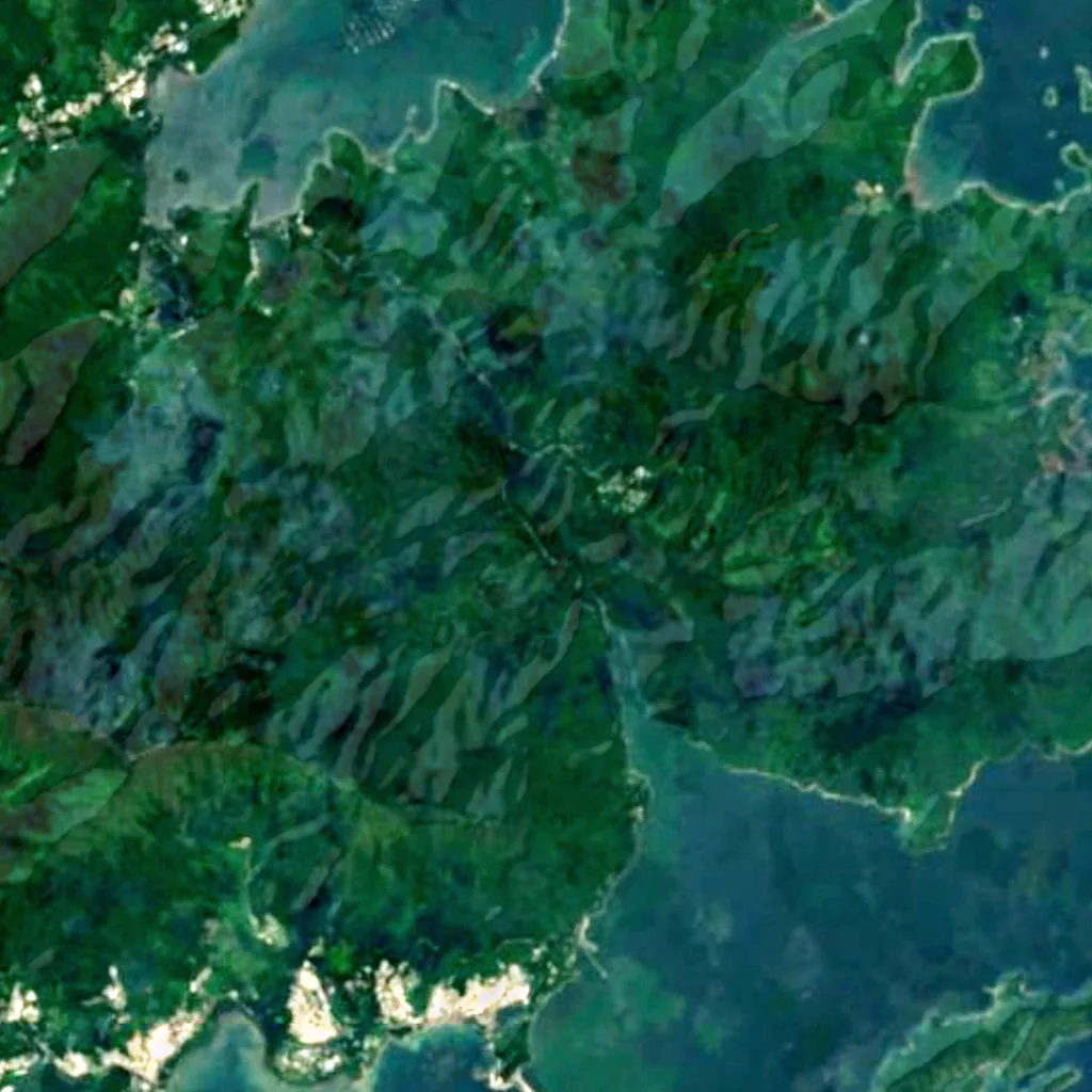 Bride's Pool seen from above (Sentinel-2)