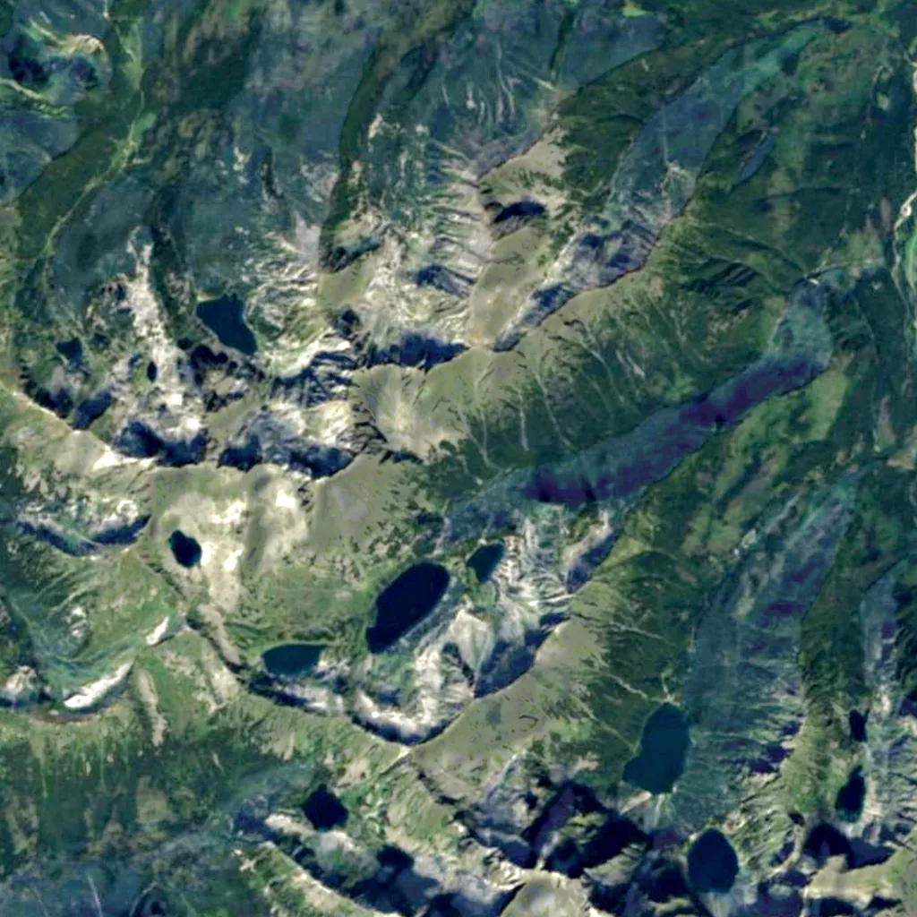 Buczynowa Siklawa seen from above (Sentinel-2)