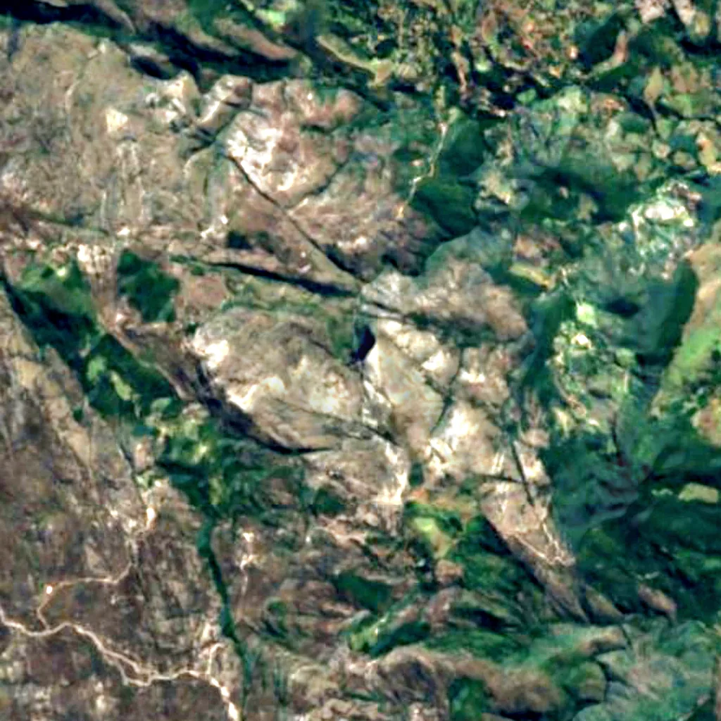 Cachoeira do Tabuleiro seen from above (Sentinel-2)