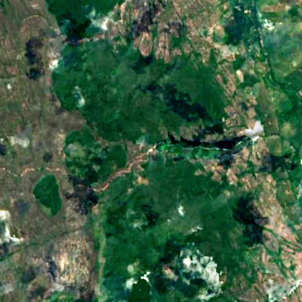 Cachoeira Encantada seen from above (Sentinel-2)