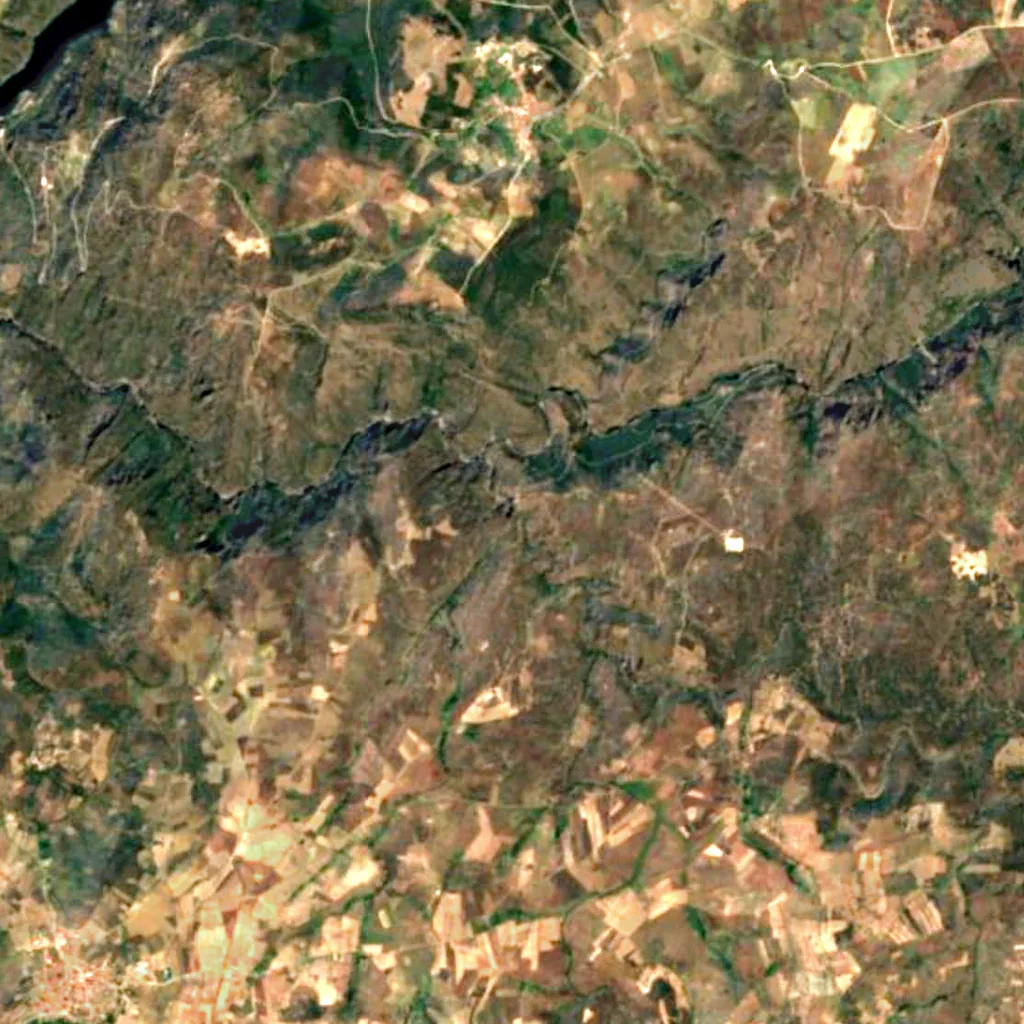 Cachón del Camaces seen from above (Sentinel-2)