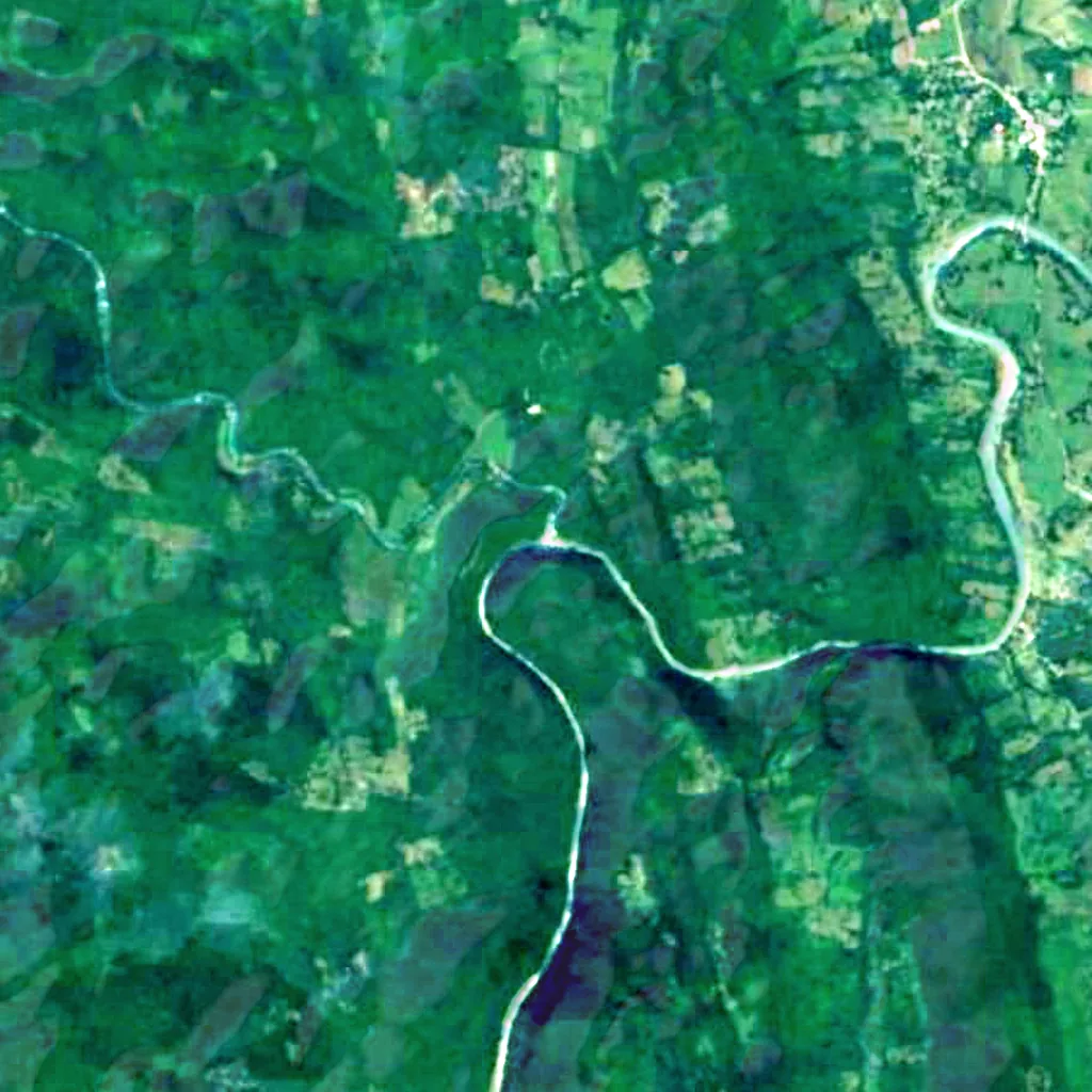 Cascada de Tamul seen from above (Sentinel-2)