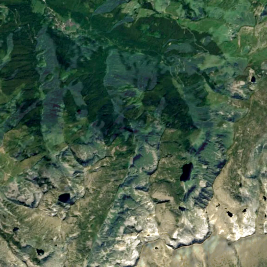 Cascade d'Ars seen from above (Sentinel-2)