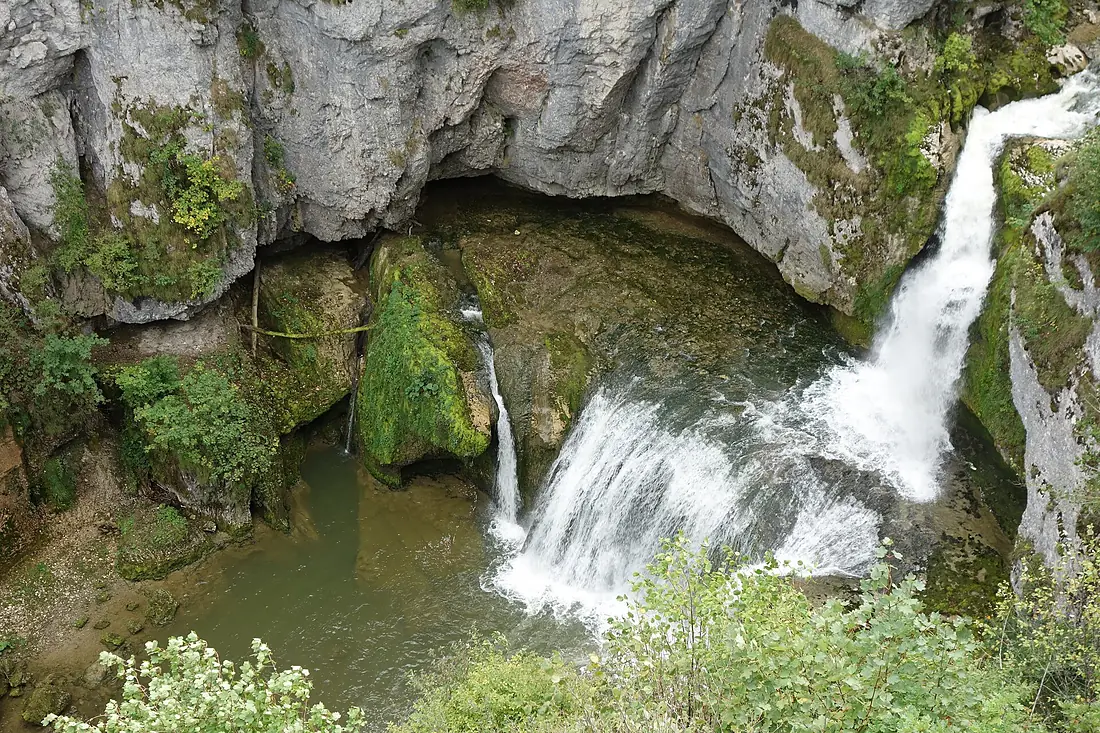 La Lemme - Cascade de la Billaude (vue du haut) - Jura