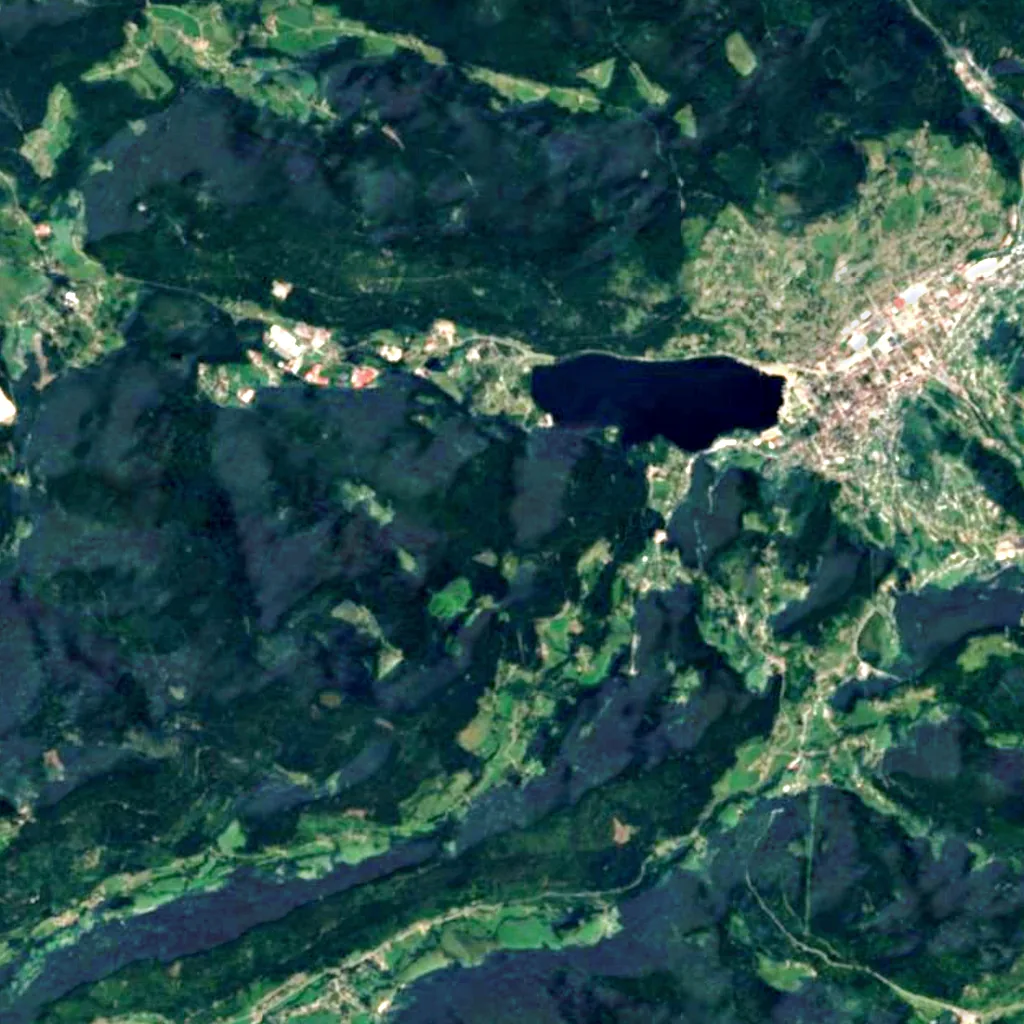 Cascade de Mérelle seen from above (Sentinel-2)