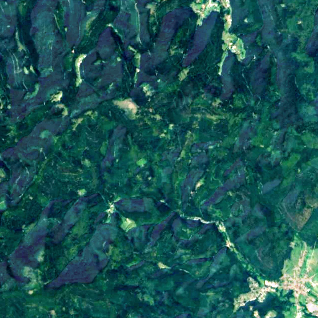 Cascade du Nideck seen from above (Sentinel-2)