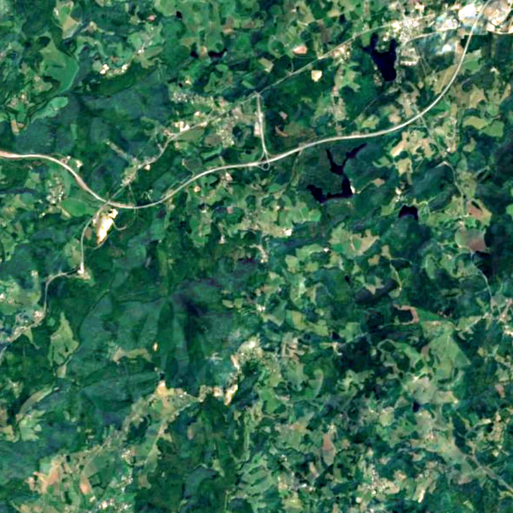 Cascades de Gimel seen from above (Sentinel-2)