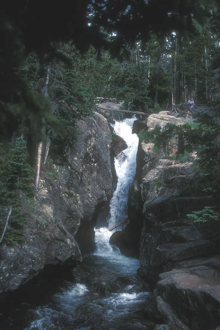 CHASM FALLS, ROCKY MOUNTAIN NAT'L PARK, COLORADO