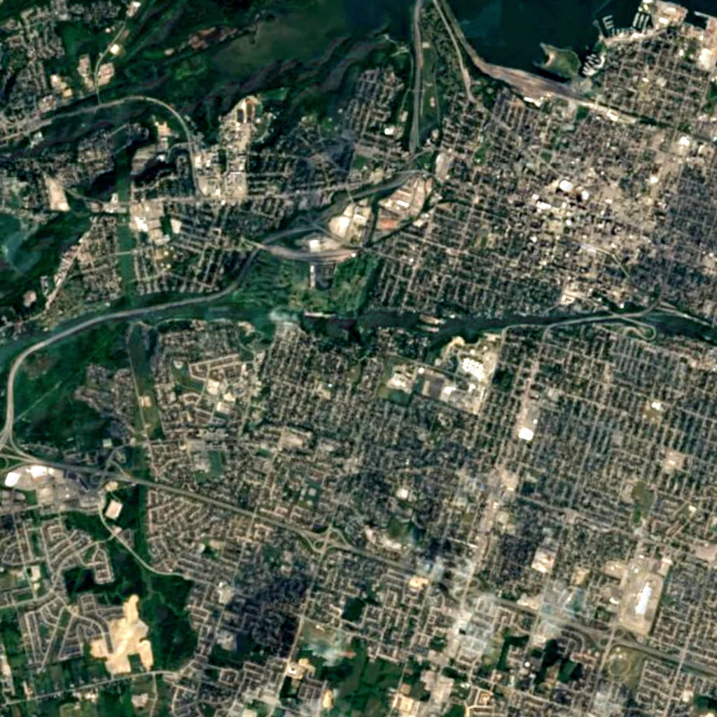 Chedoke Falls seen from above (Sentinel-2)