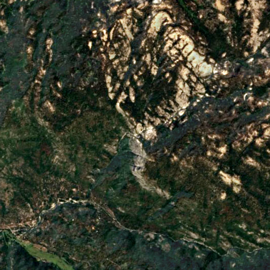 Chilnualna Fall seen from above (Sentinel-2)