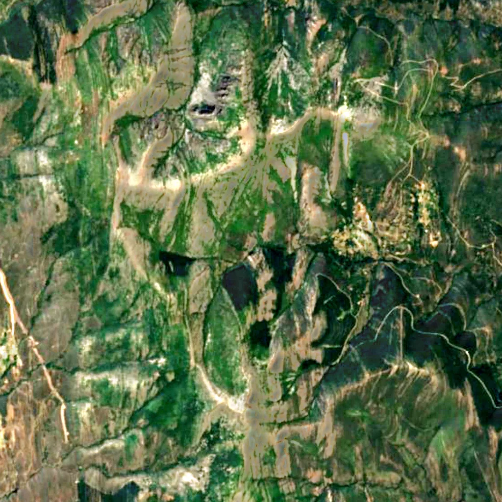 Chorreras de Despeñalagua seen from above (Sentinel-2)