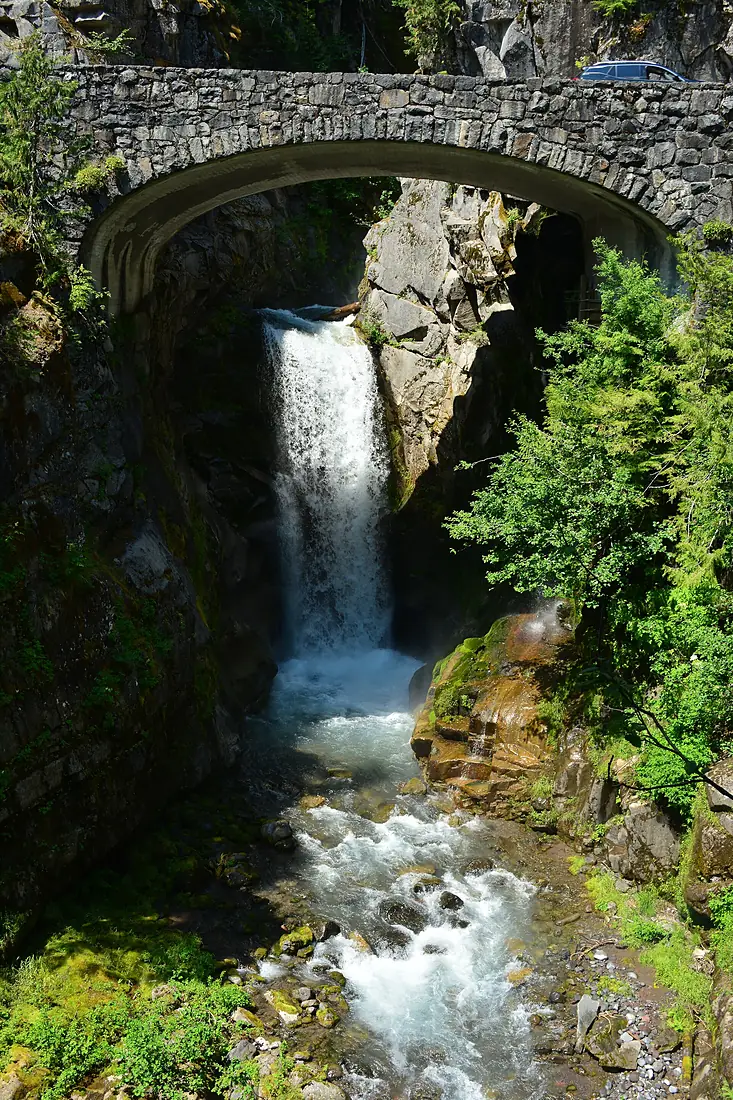 Christine Falls & Bridge, Mount Rainier National Park 01