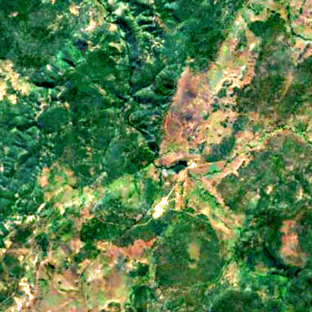 Chutes Dipera seen from above (Sentinel-2)