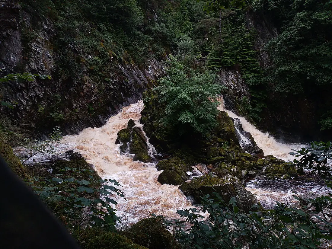 Conwy Falls from the viewpoint