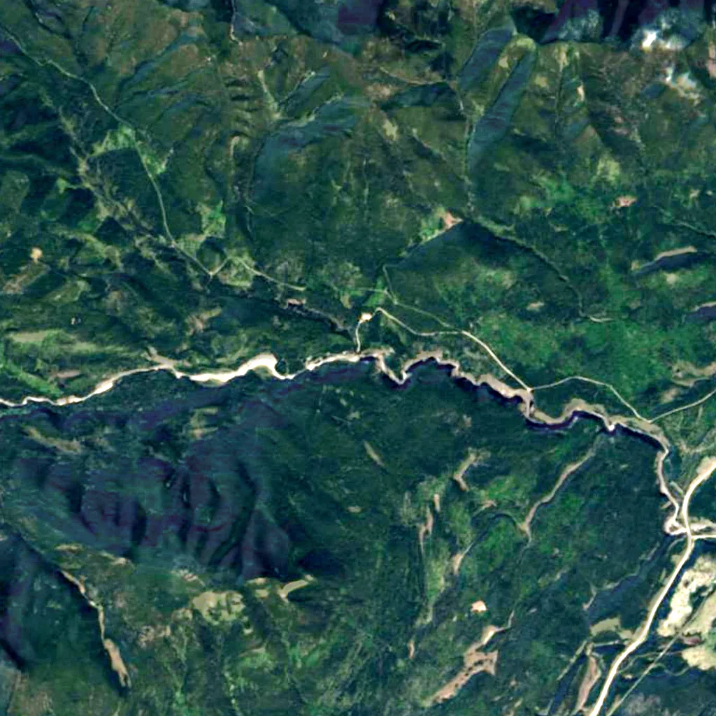 Crescent Falls seen from above (Sentinel-2)