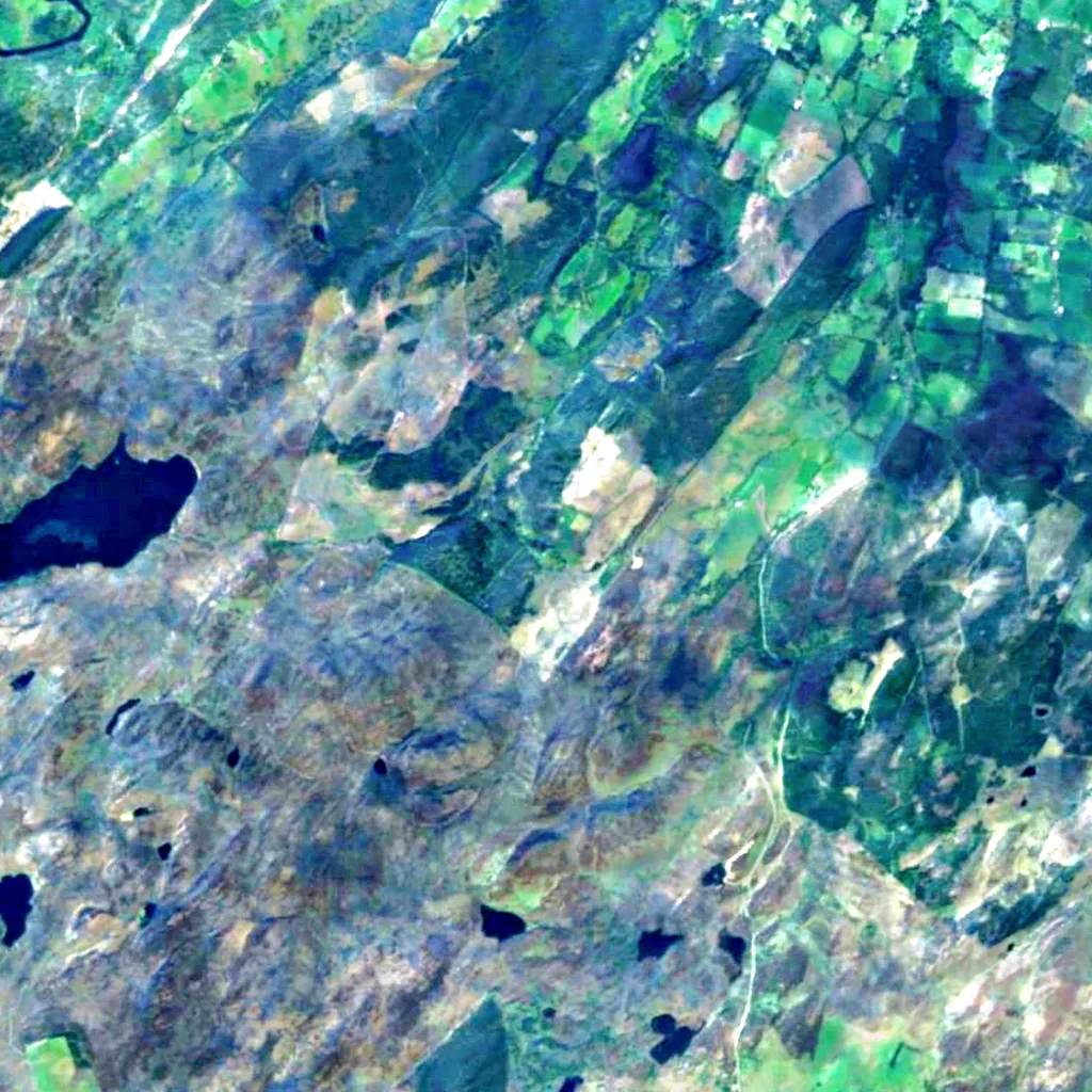 Culnaskiach Falls seen from above (Sentinel-2)