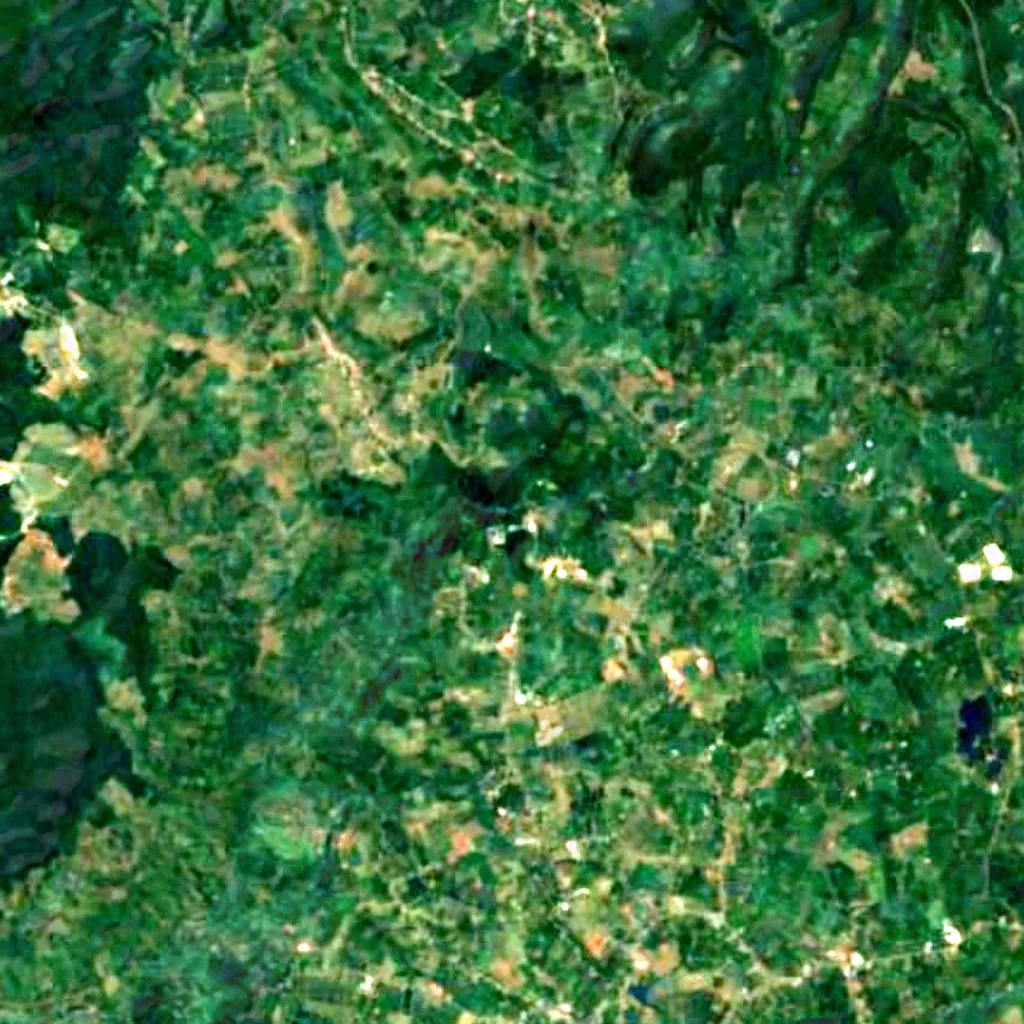 Đambri falls seen from above (Sentinel-2)
