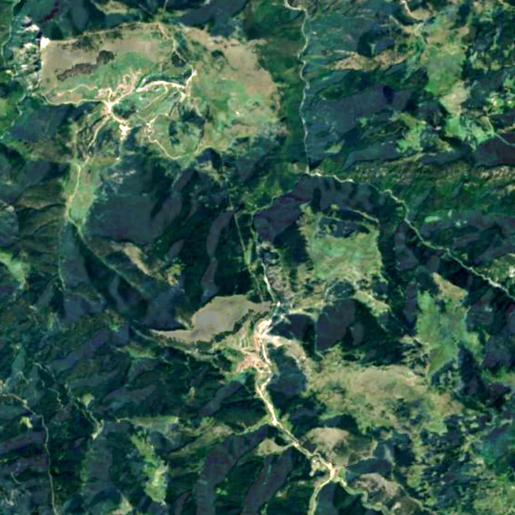 Devil's Throat Waterfall seen from above (Sentinel-2)