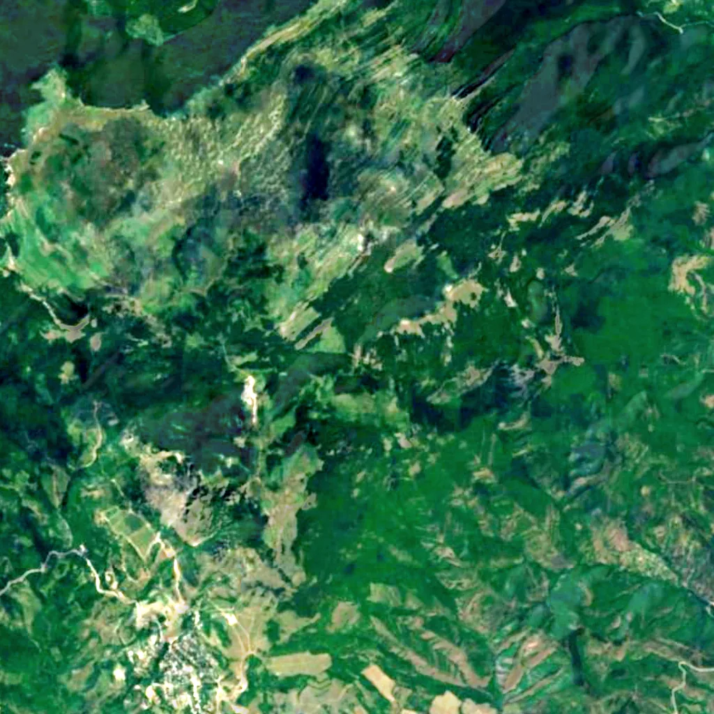 Dhzurla seen from above (Sentinel-2)