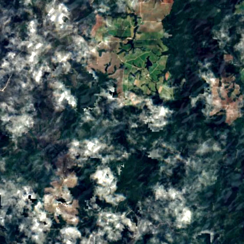 Dip Falls seen from above (Sentinel-2)
