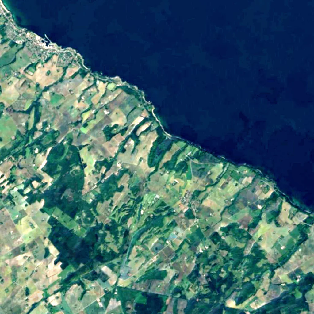 Døndalen seen from above (Sentinel-2)