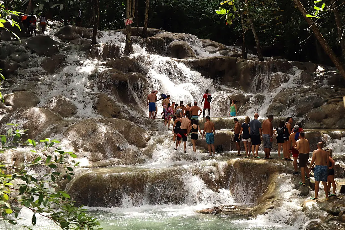 Climbing Dunn's River Falls