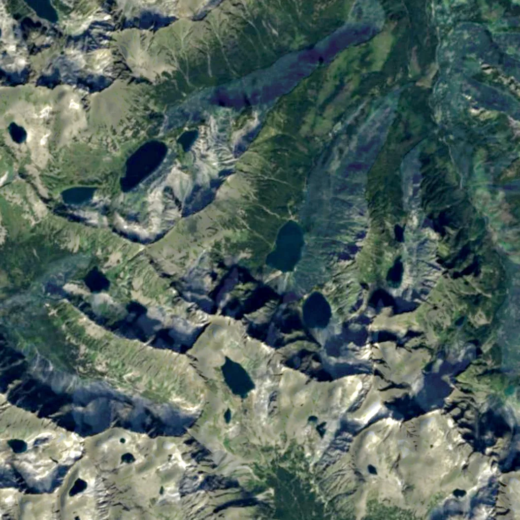 Dwoista Siklawa seen from above (Sentinel-2)