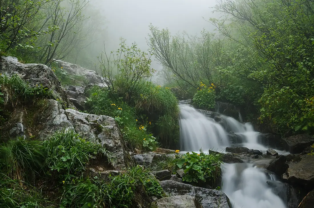 Водоспад і туман