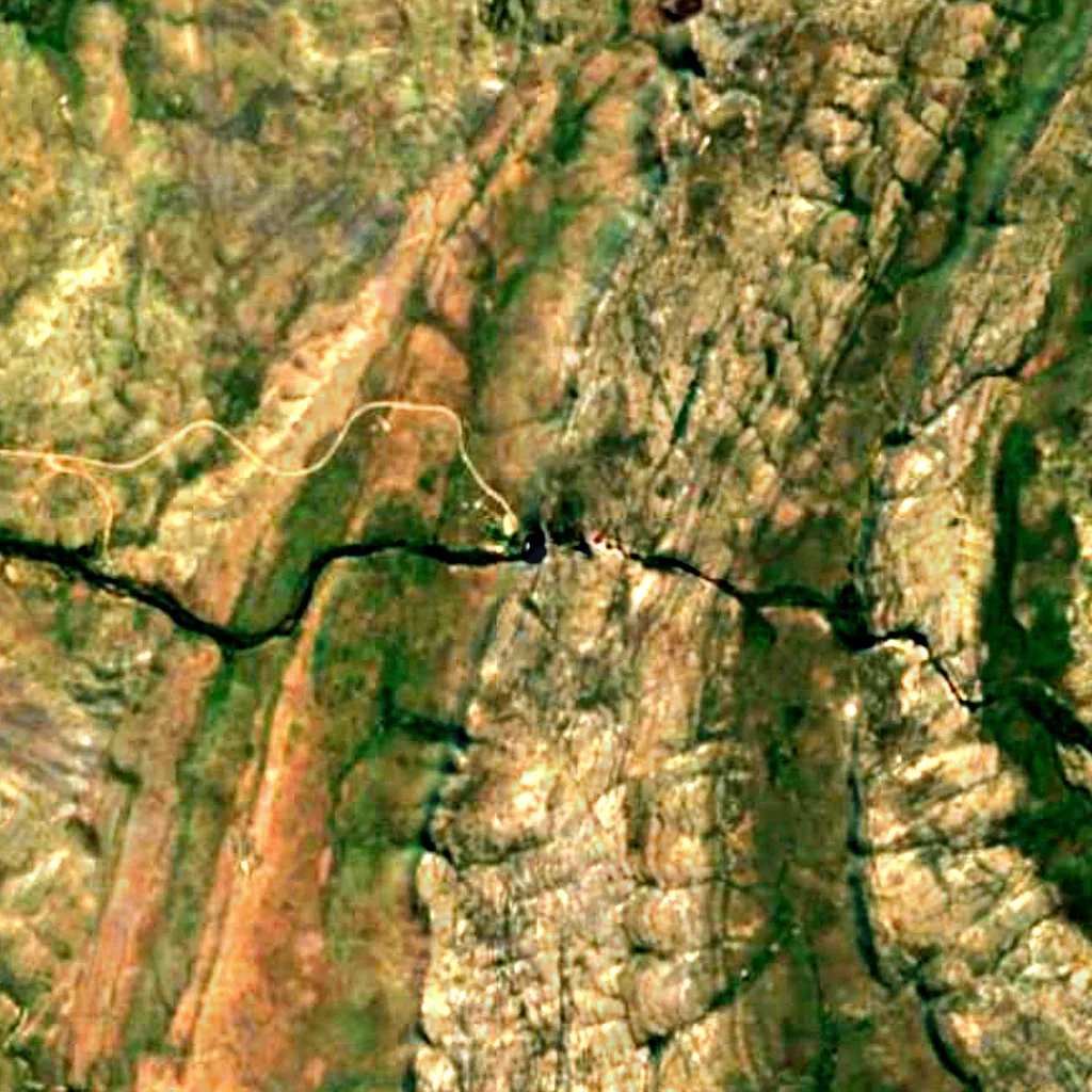 Edith Falls seen from above (Sentinel-2)