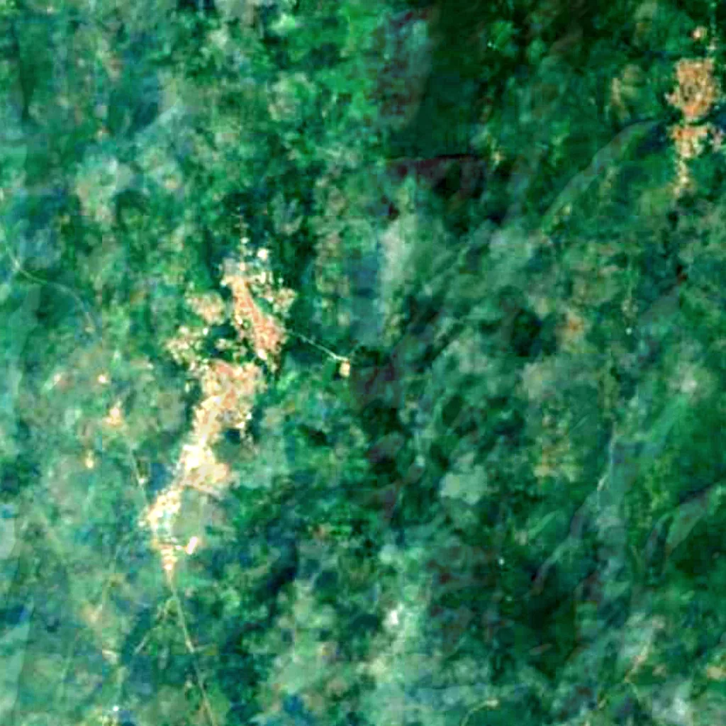Erin-Ijesha Waterfalls seen from above (Sentinel-2)