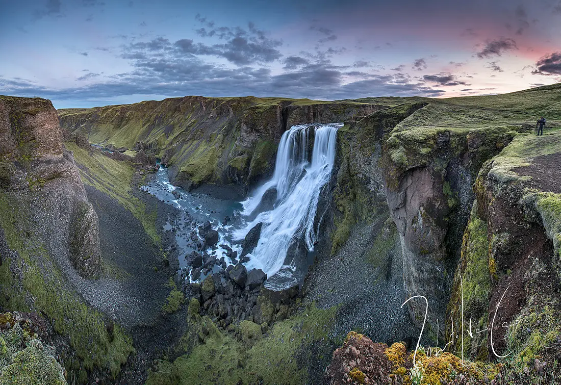 Waterfall Fagrifoss In South Iceland (40913966)